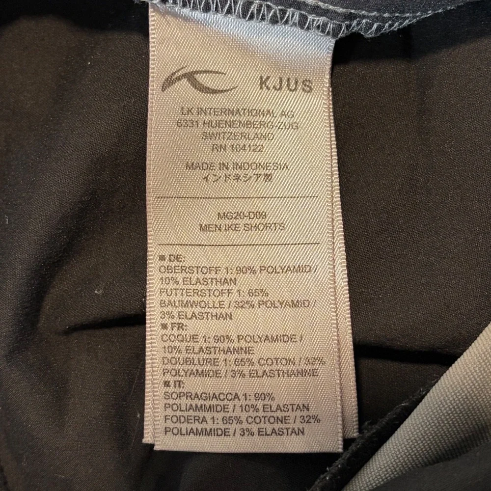 KJUS Ike Shorts Men W36 Gray Golf Performance Stretch MG20-D09